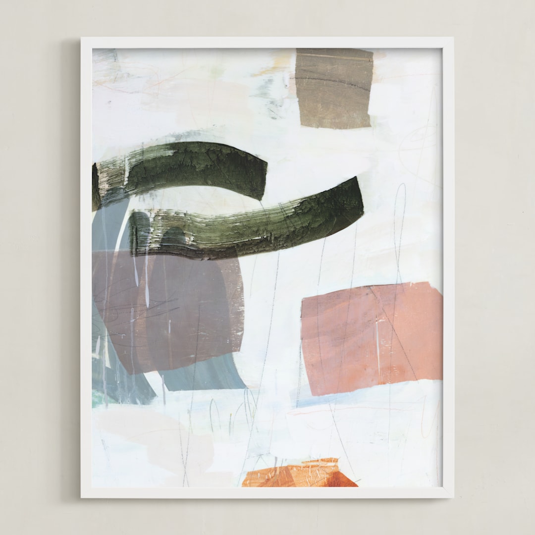 "Monuments 2" - Art Print in Desert Sunset by Jennifer Daily - Framed