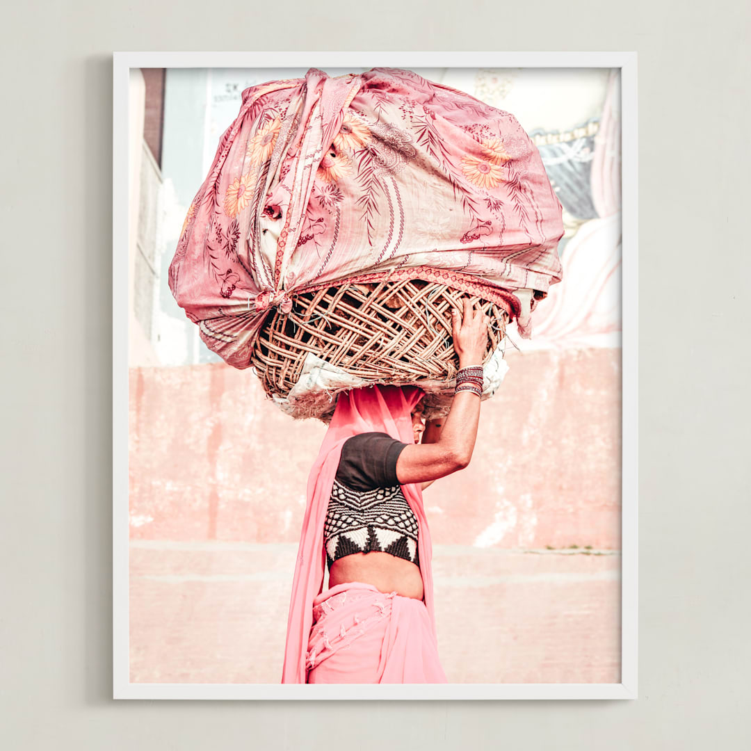 "Strong Women" - Art Print in Blush by LindseyErin - Framed