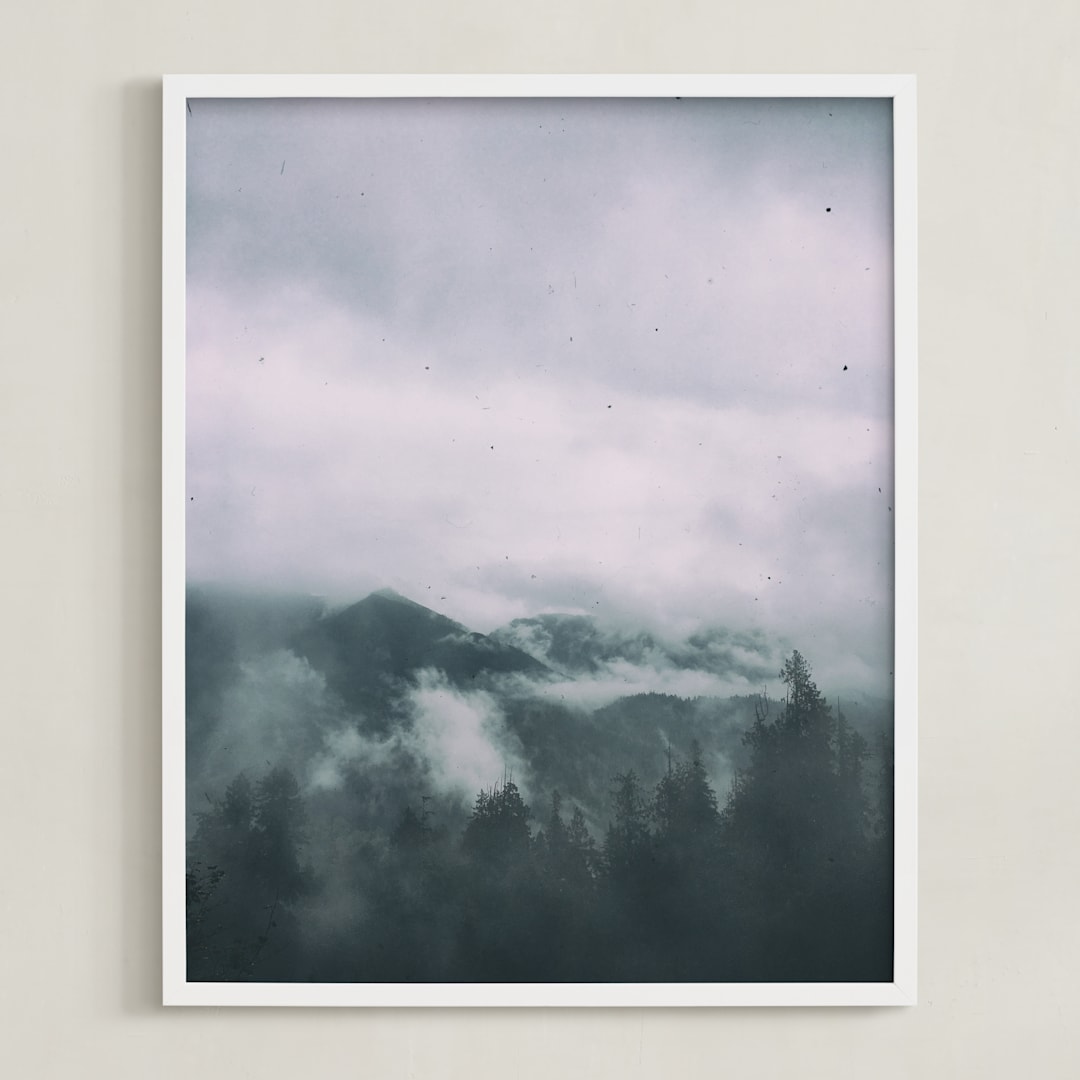 "Above" - Art Print in Fog by Olivia Faye Co - Framed