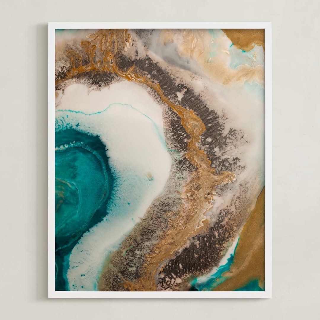 "Collide" - Art Print in Collide by Debi Perkins - Framed