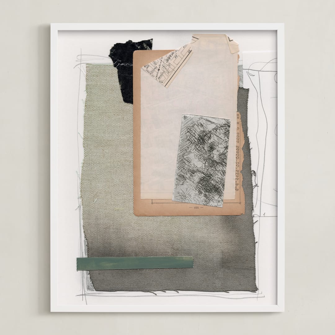 "Yesterday" - Art Print in Neutral by Lorent and Leif - Framed