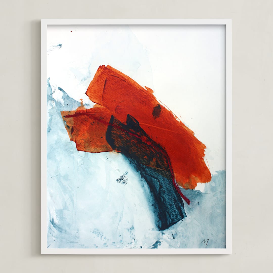 "Jazz On The Radio" - Art Print in Dark by Melissa McGill - Framed