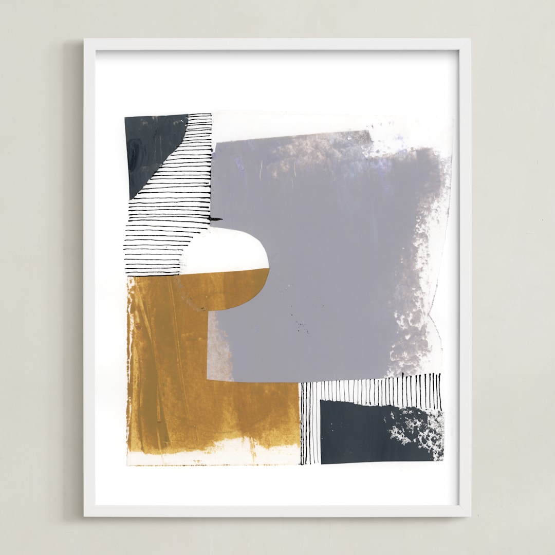 "Urban block 1" - Art Print in new york urban blocks by Bethania Lima - Framed