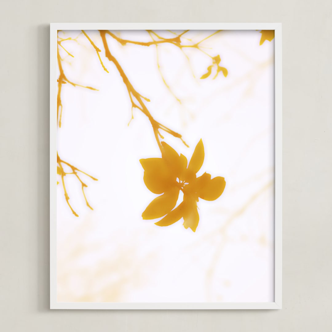 "Morning II" - Art Print in Amber by Stellax Creative - Framed