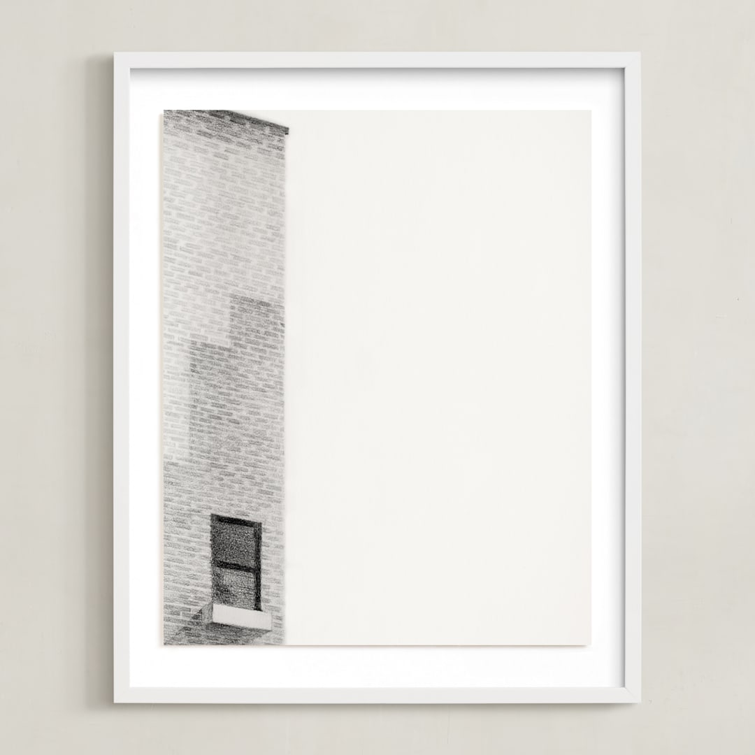 "Chelsea 01" - Art Print in Graphite Silver by jinseikou - Framed