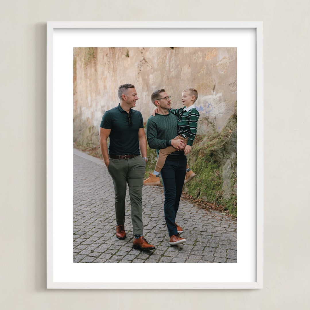 "The Big Picture: Father's Day Framed Photo" - Framed Photo in White by Minted - Framed