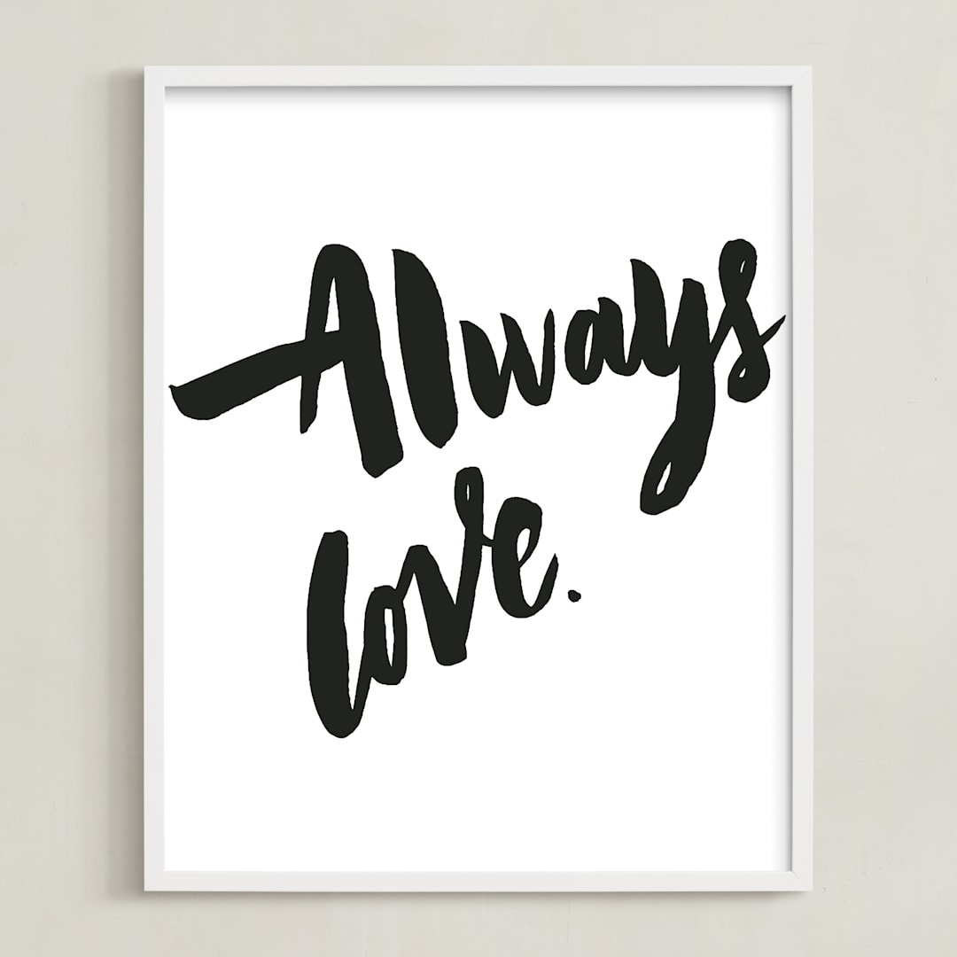 "Always Love" - Art Print in Classic by Maria Clarisse - Framed
