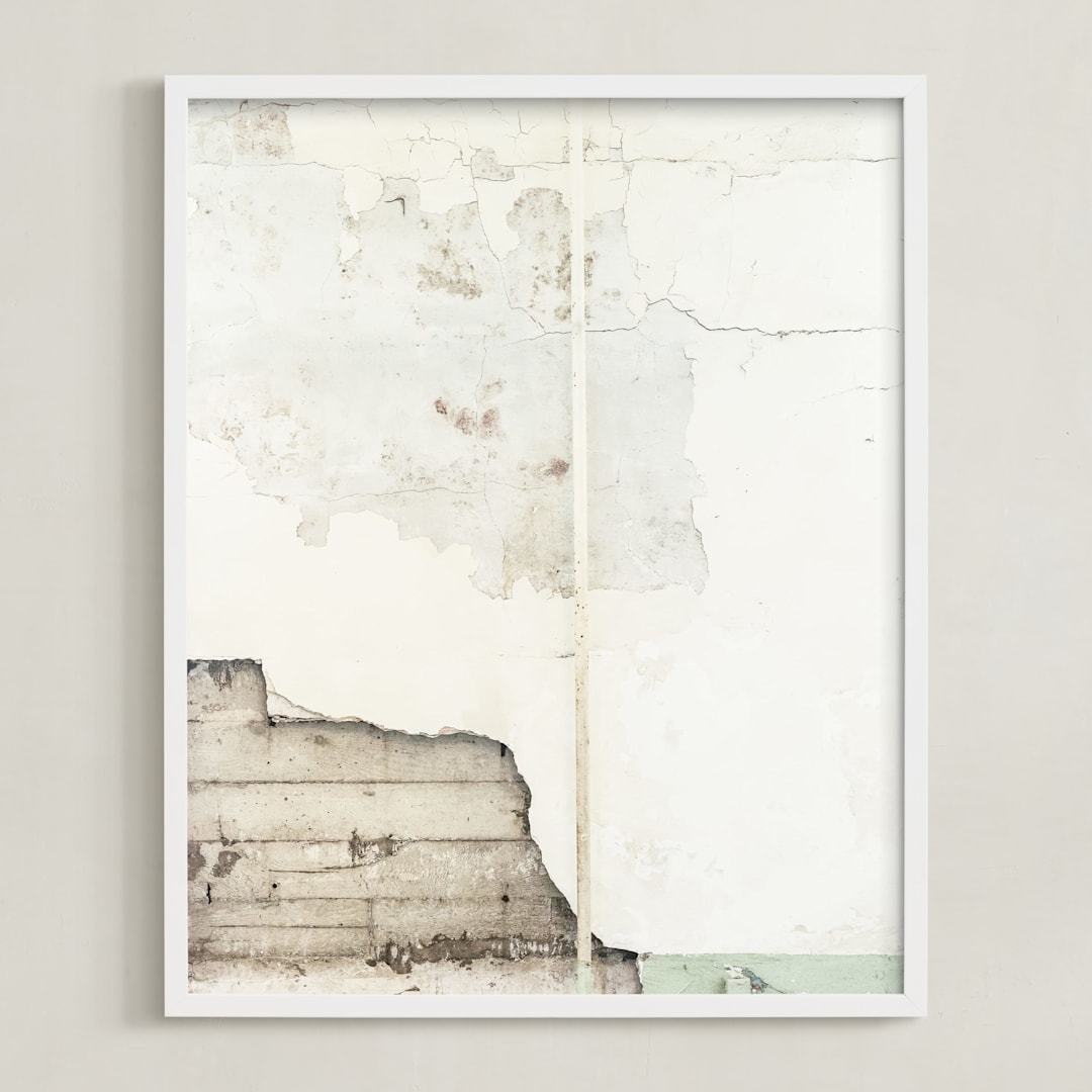 "baisse blanc" - Art Print in Color by Kamala Nahas - Framed