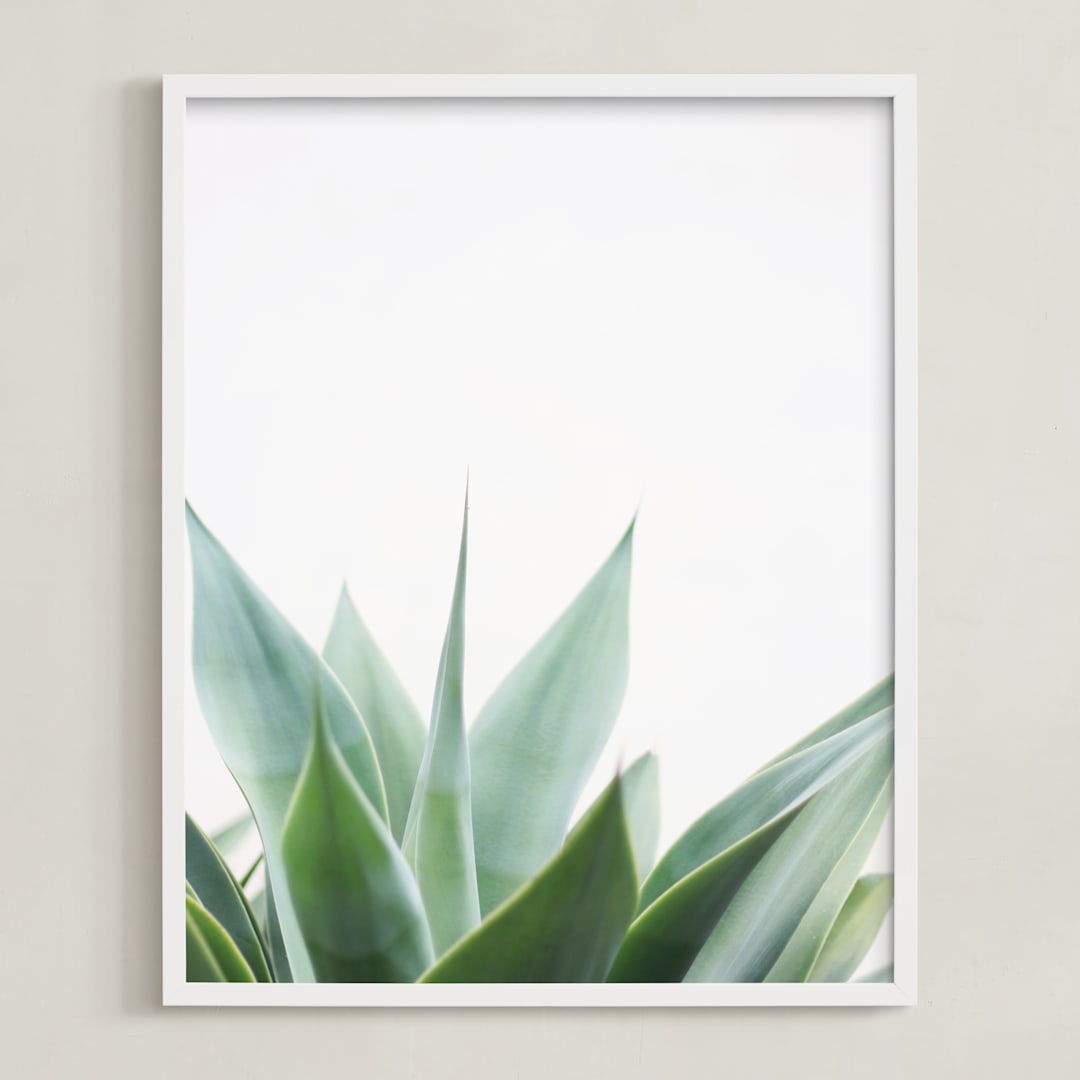 "Balboa Park" - Art Print in Sage by Ester M Nersisyan - Framed