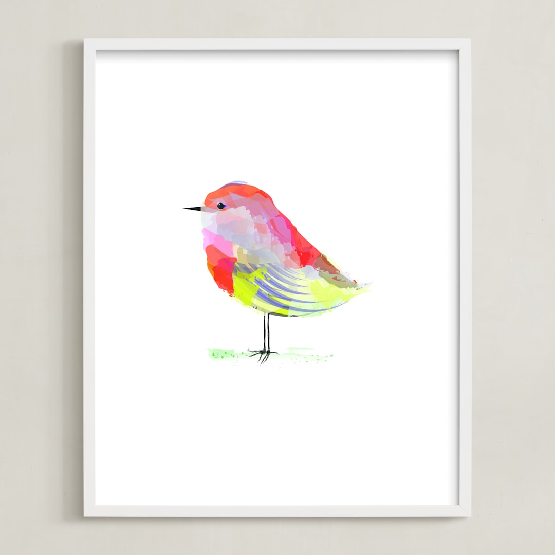 "Starburst" - Art Print in Warm Sunshine by Sara Shashani - Framed