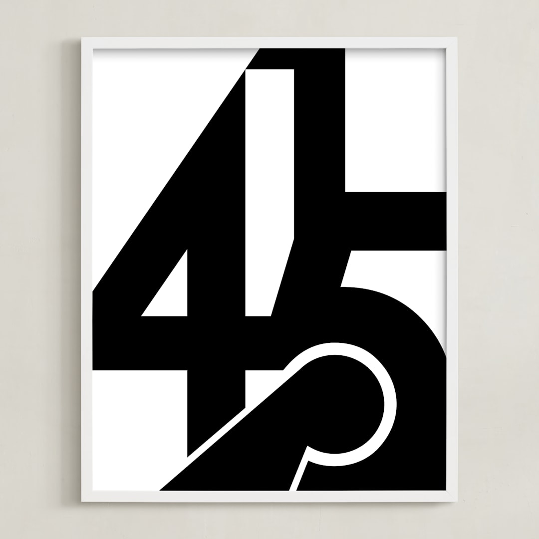 "SF 415" - Art Print in Black and White by Jennifer Morehead - Framed