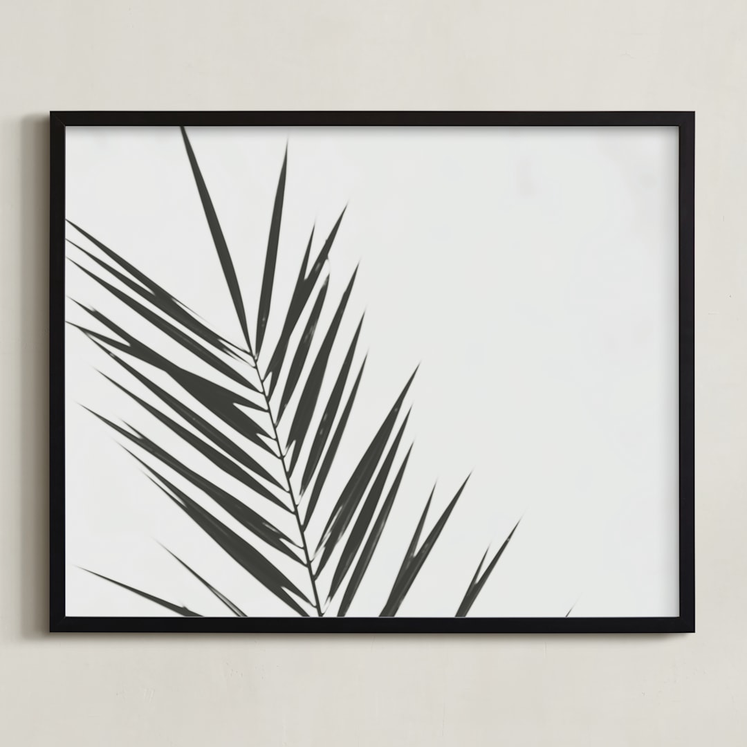 "Two" - Art Print in Charcoal by Stacy Cooke - Framed