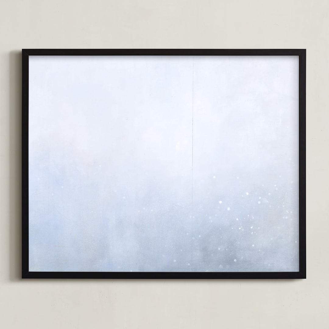 "Beautiful Nature Three" - Art Print in Soft Whites by Sher Schier - Framed