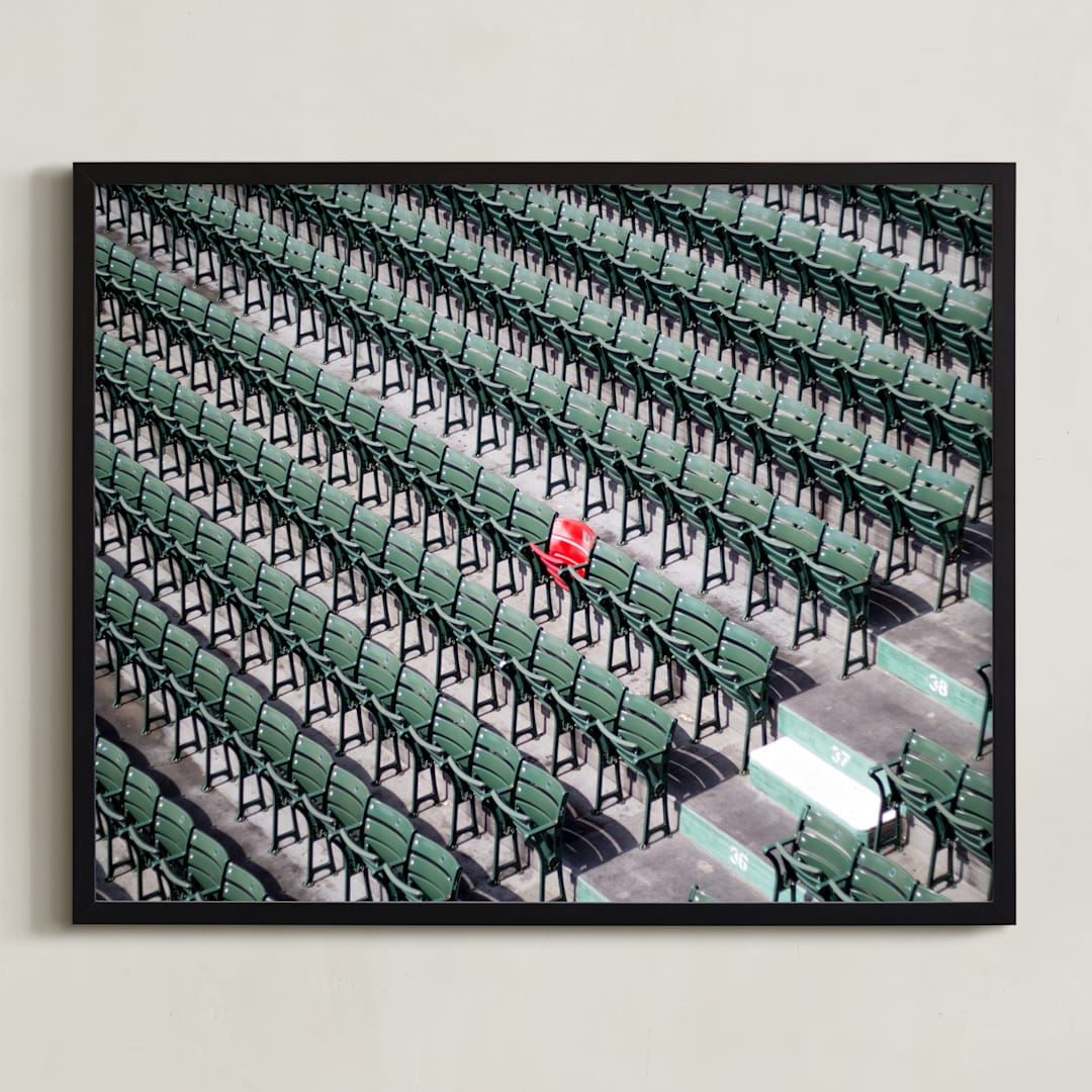 "Williamsburg" - Art Print in Stadium Green by Owl and Toad - Framed