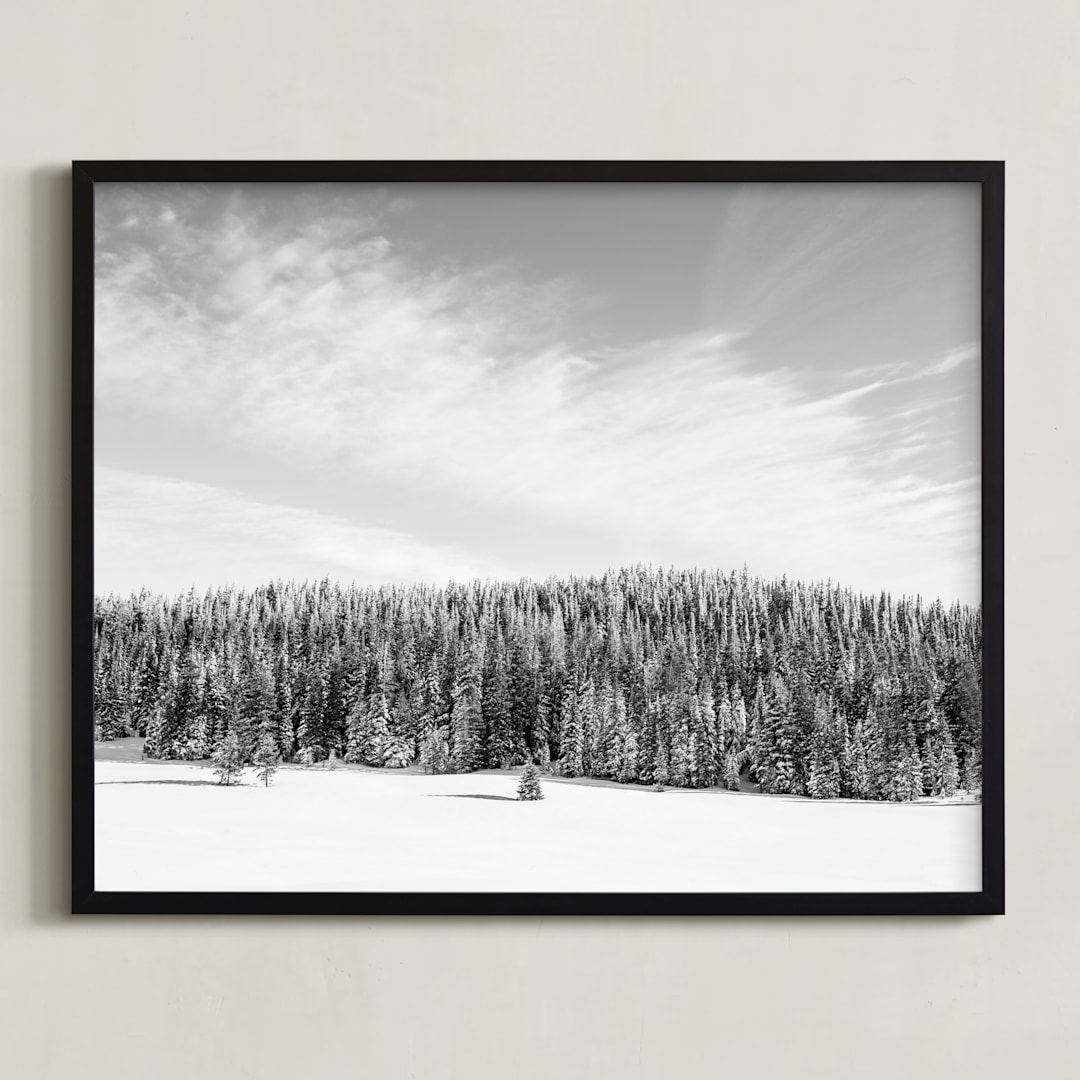 "Stand Tall" - Art Print in Cloudy Day by Jamie Lollback - Framed