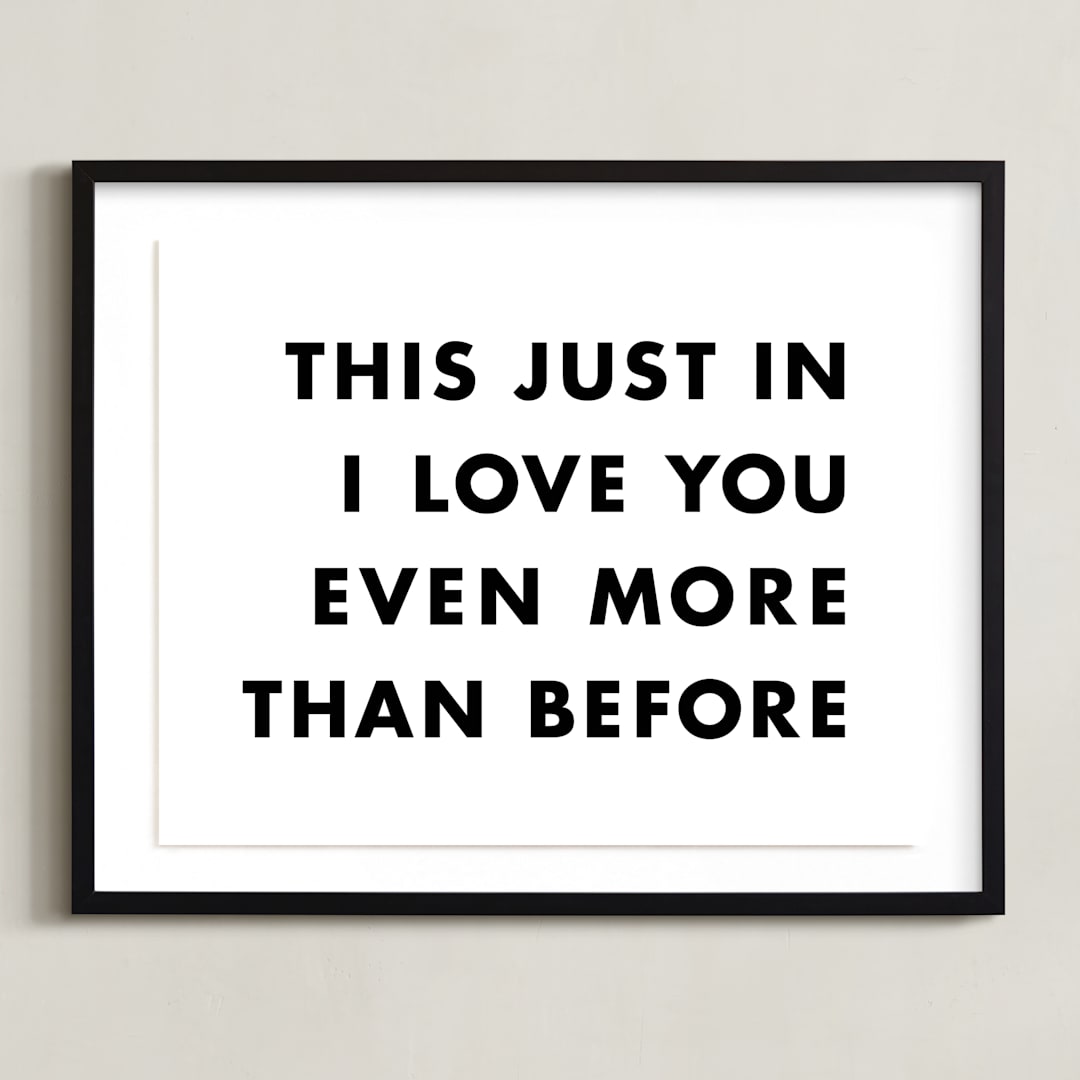 "News Flash" - Art Print in Newsprint by hi-lighter inc. - Framed