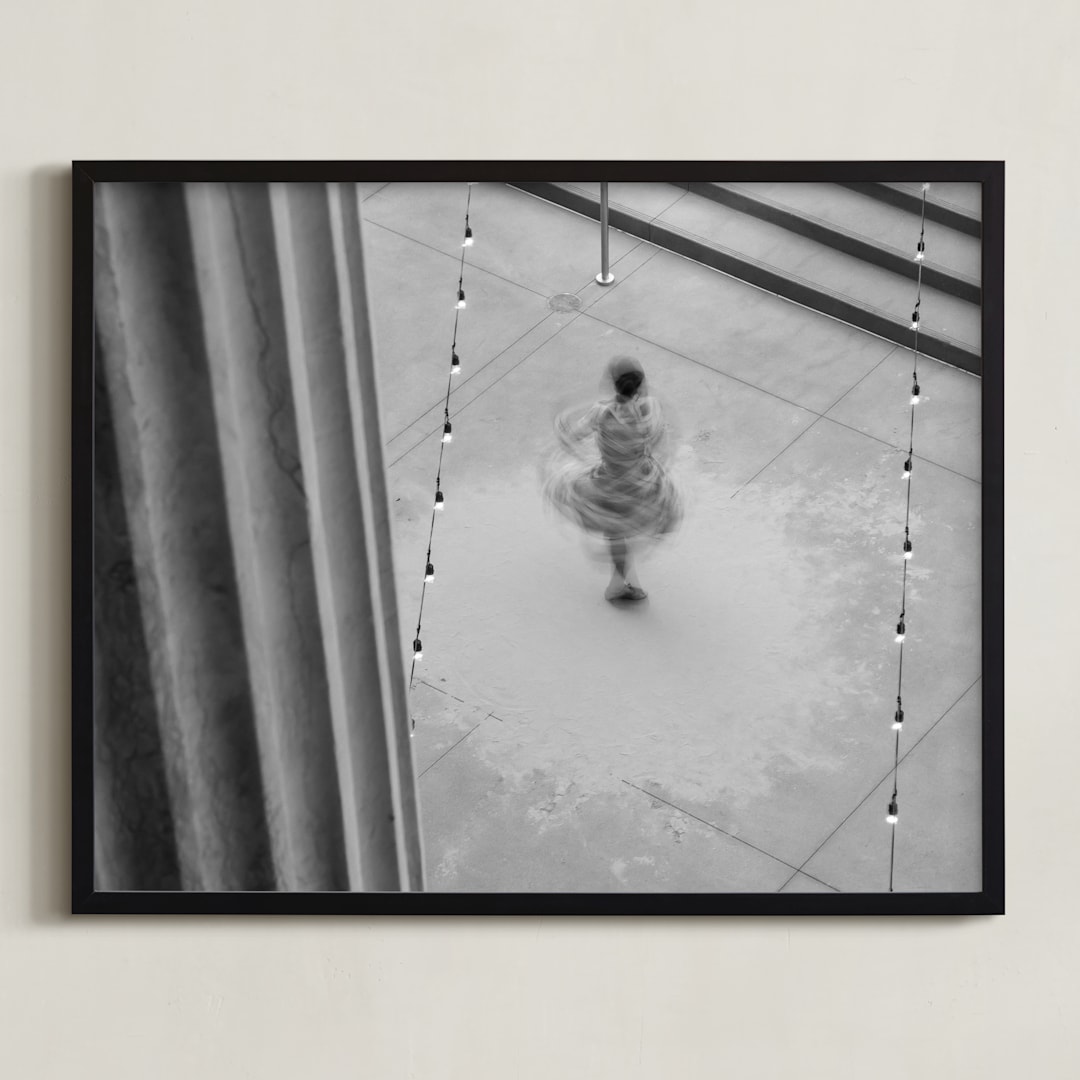 "NobodyWatching" - Art Print in Night Music by Nancy Lindo - Framed