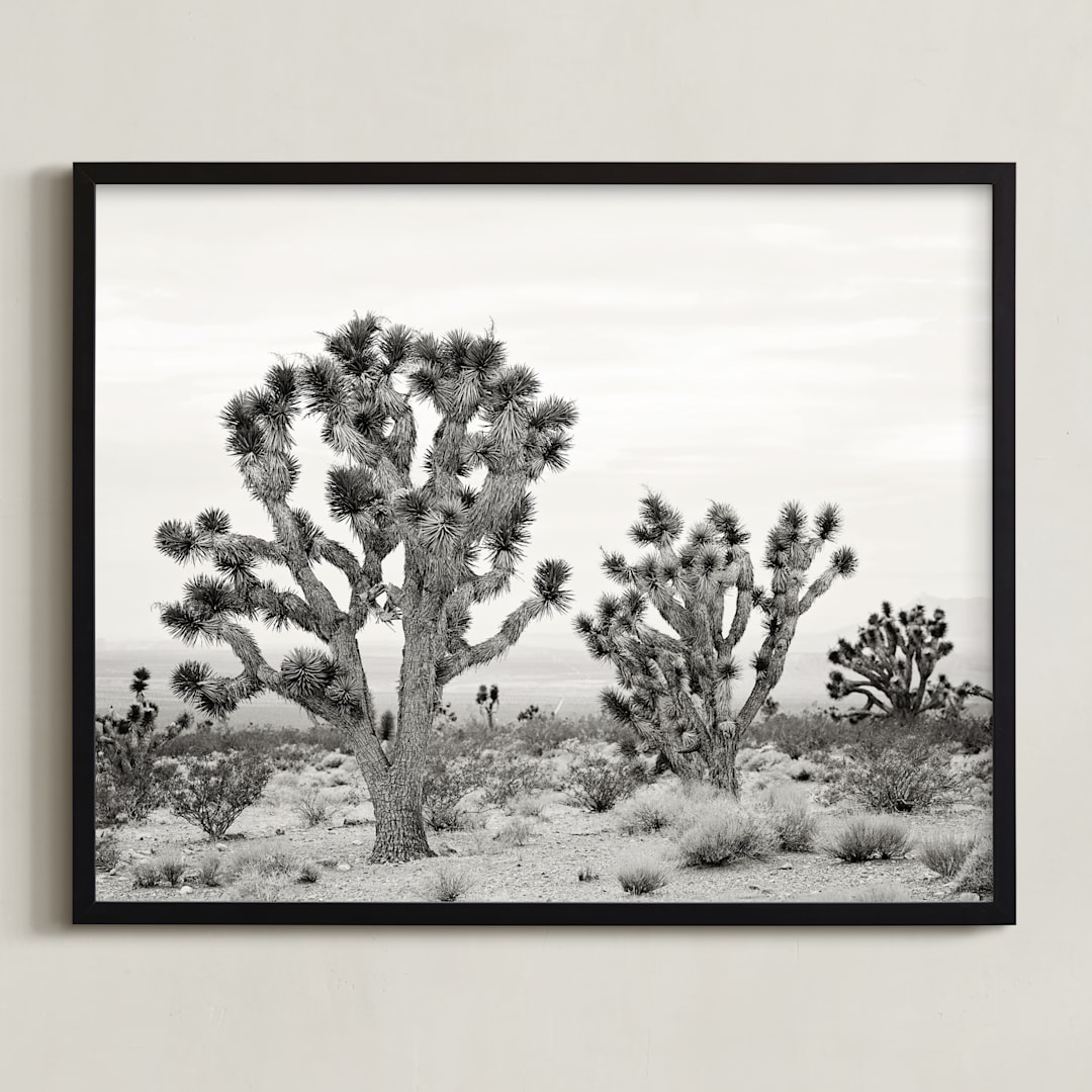 "Joshua Tree" - Art Print in joshua tree gray by Kristi Jackson - Framed