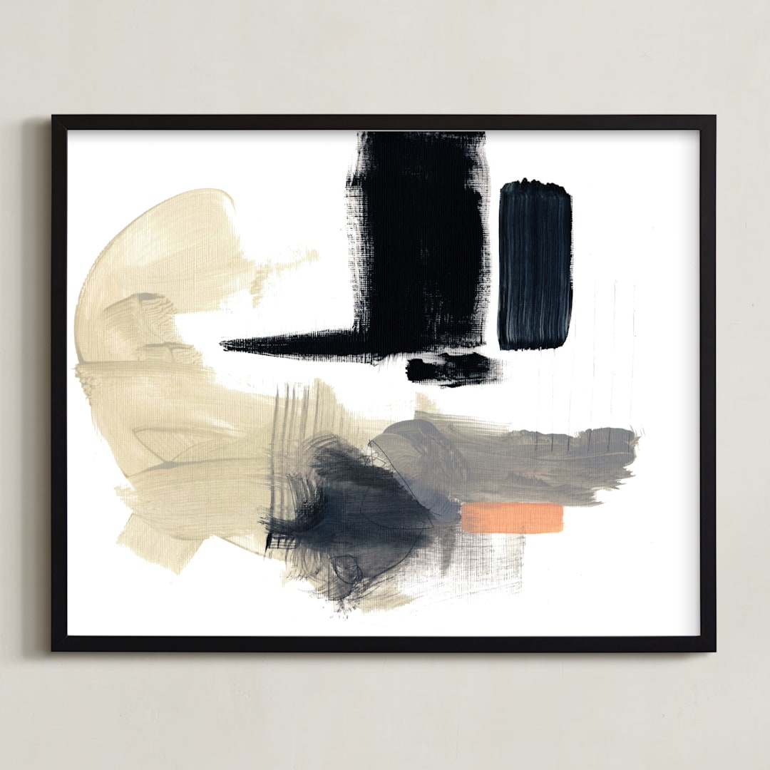 "Untitled 2" - Art Print in Black by Jaime Derringer - Framed