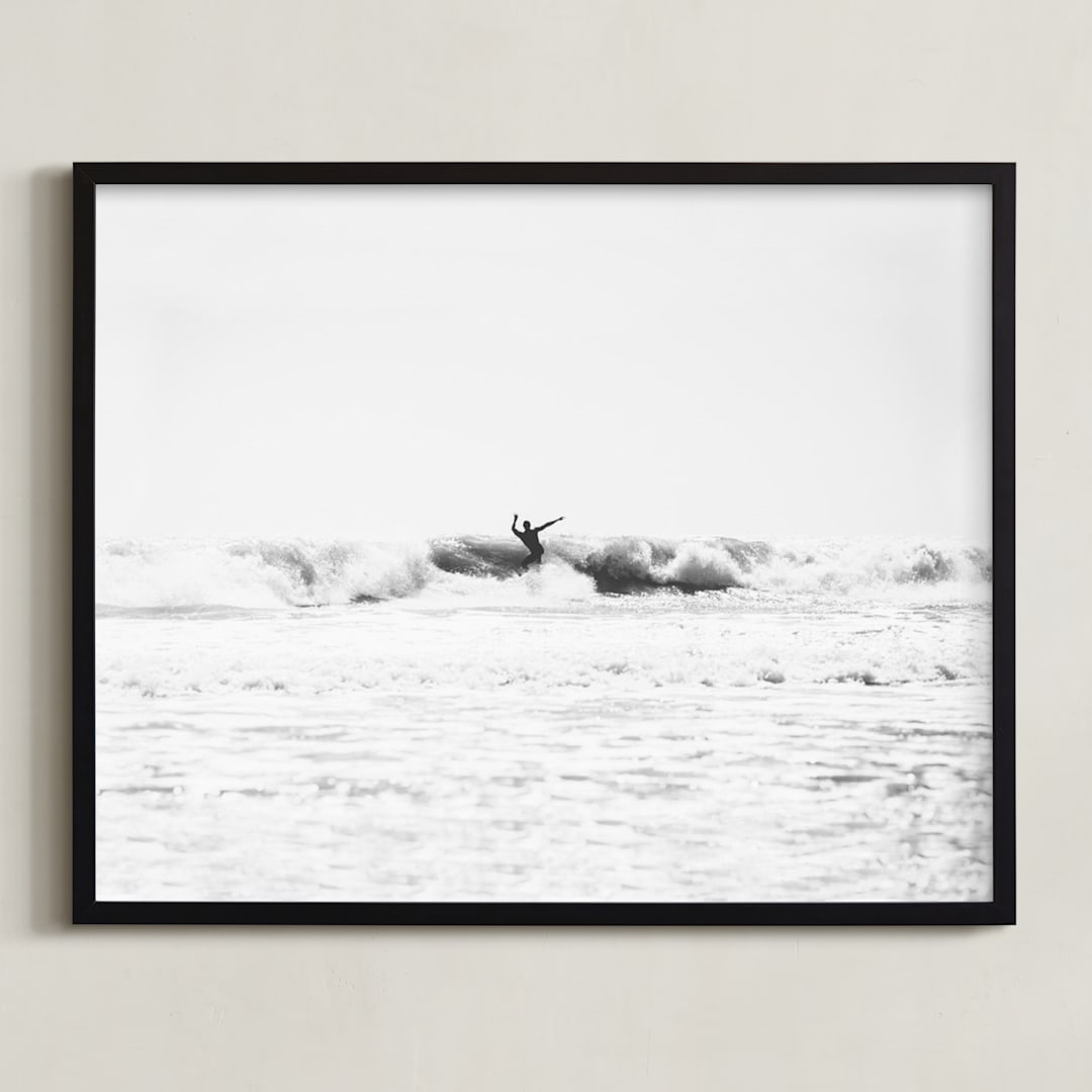 "east coast surf" - Art Print in Fresh White by Kaitie Bryant - Framed