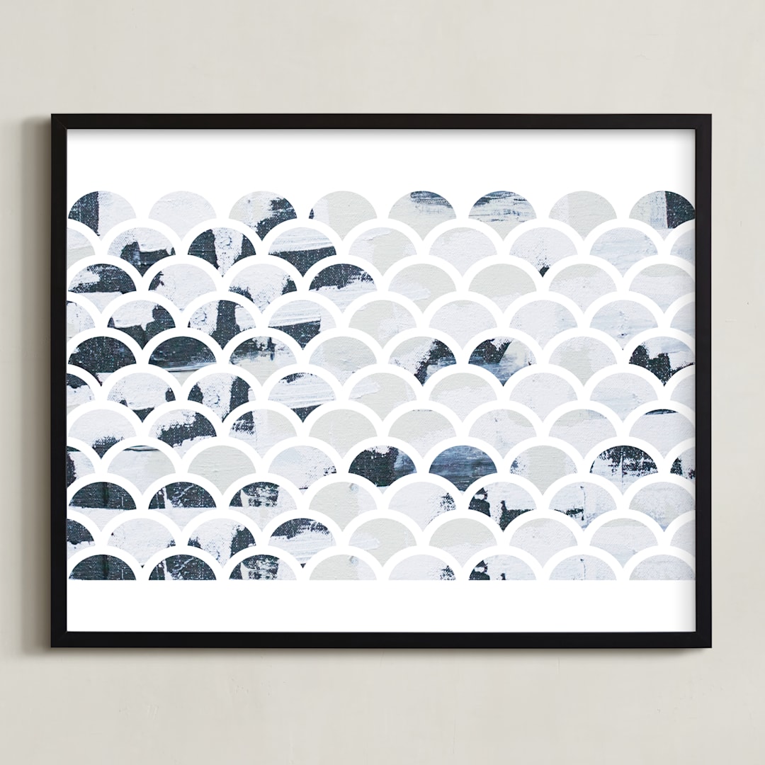 "93 sunsets" - Art Print in twilight by Kate Capone - Framed