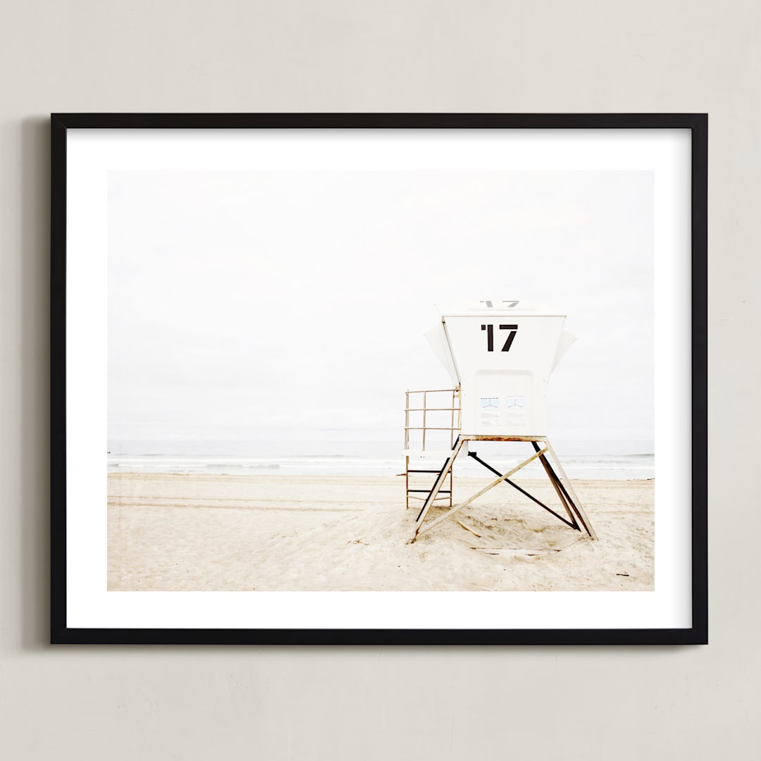 "Tower 17" - Art Print in Neutral by Bree Madden - Framed