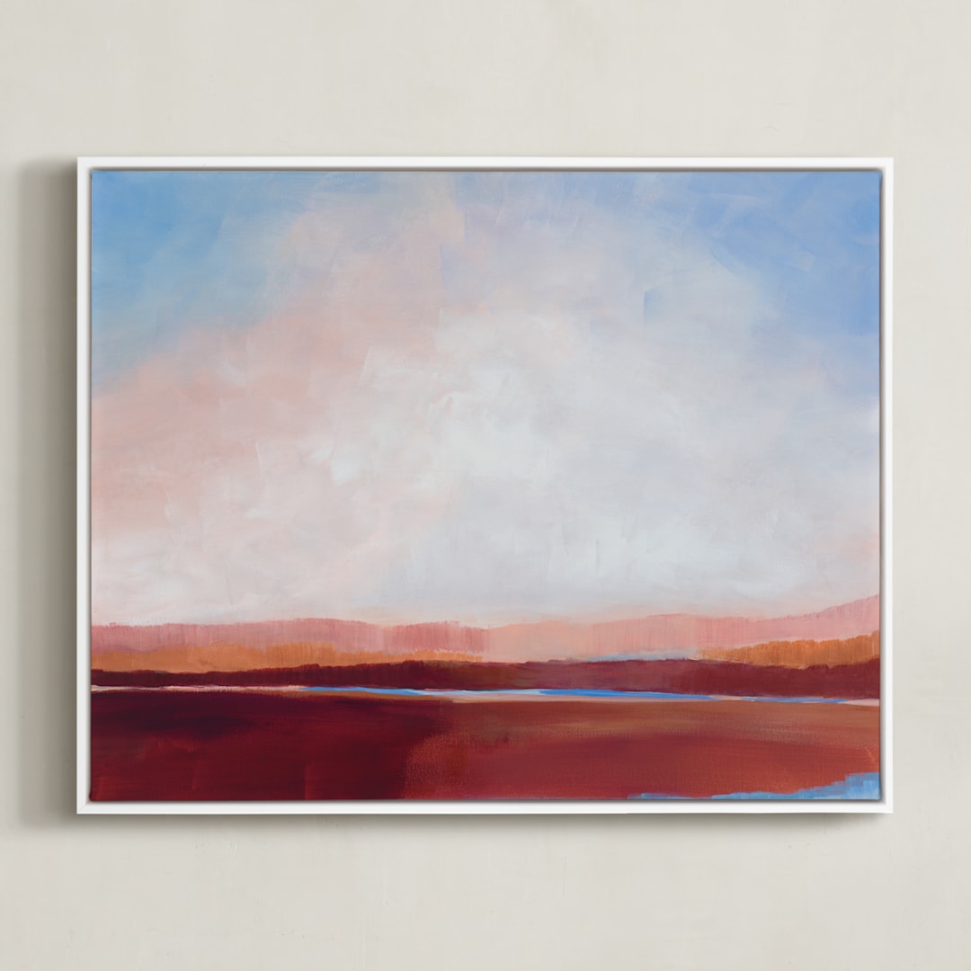 "Canyon Blue" - Art Print in Coral Canyon by AlisonJerry - Framed Canvas