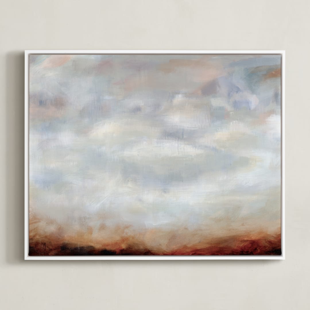 "Sienna Haze" - Art Print in Sienna by Nicole Walsh - Framed Canvas