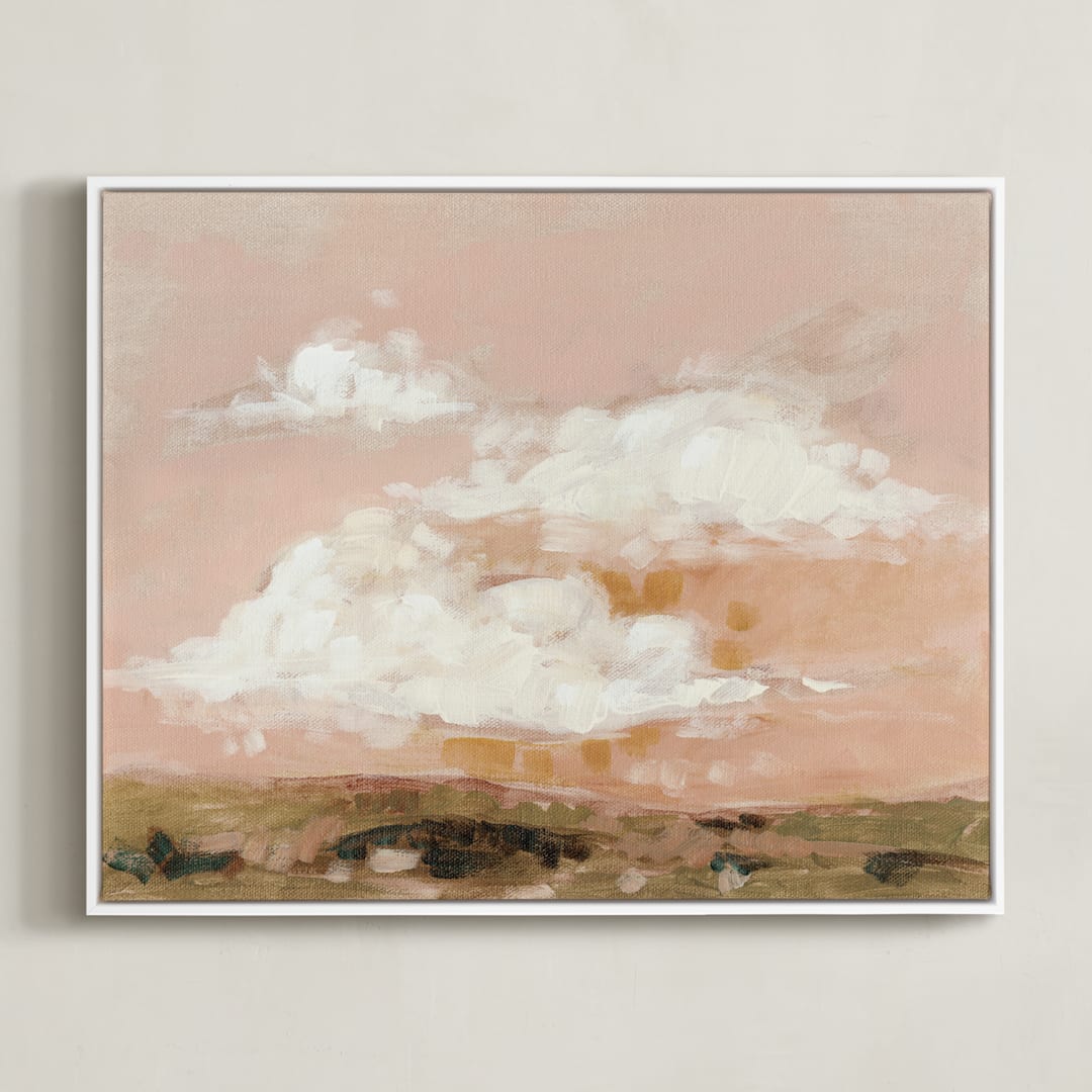 "Afterglow" - Art Print in Blush by Lorent and Leif - Framed Canvas