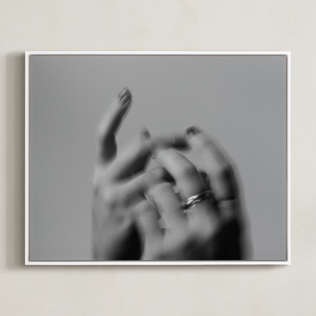 "Desire II" - Art Print in Black and white by Danielle LaRose - Framed Canvas