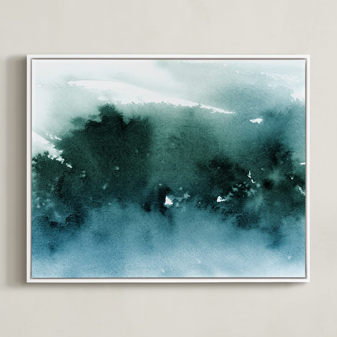 "misty forest" - Art Print in Forest by Lindsay Megahed - Framed Canvas