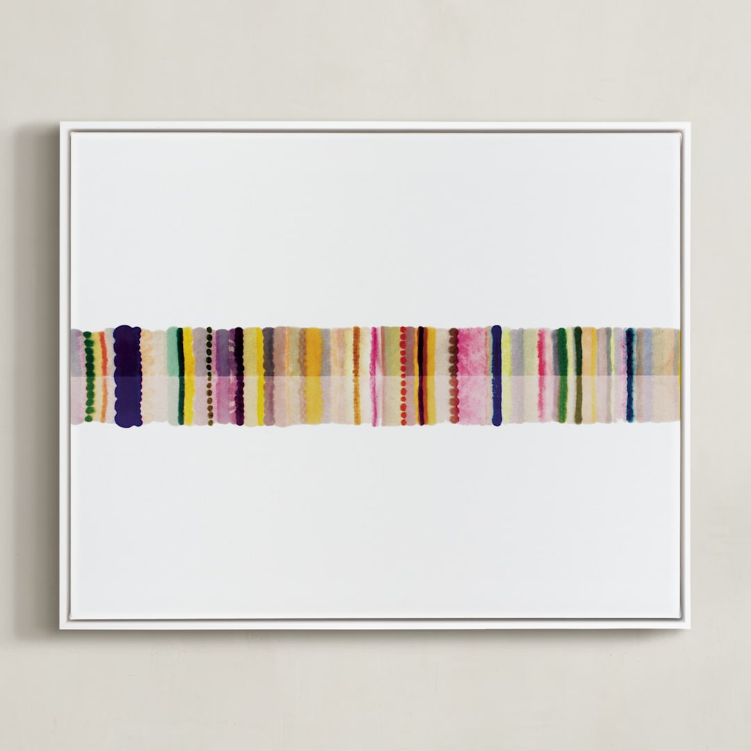 "Your Element" - Art Print in Rainbow by HAPI ART - Framed Canvas
