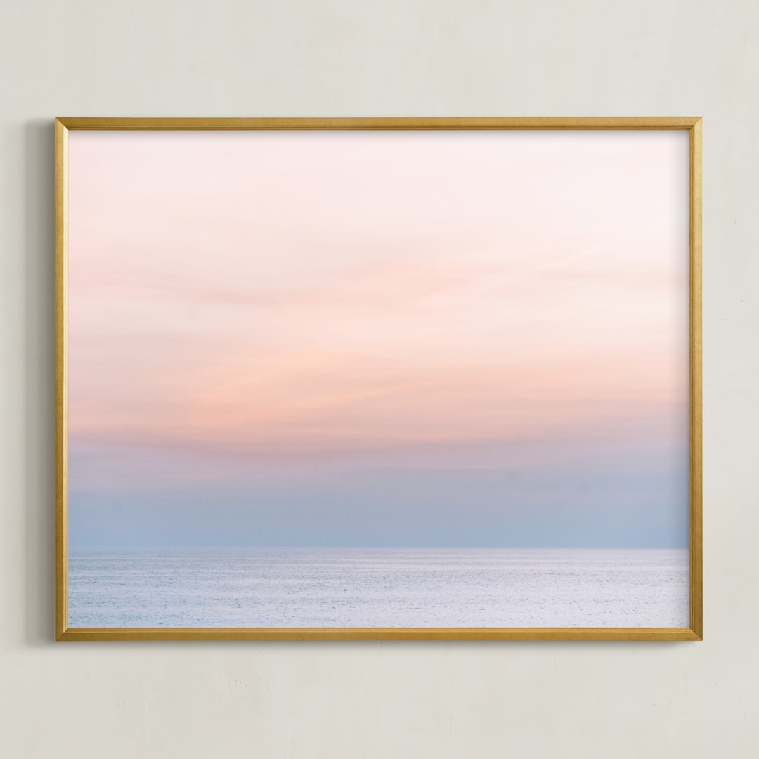 "Sea Blush 2" - Art Print in sea blush by Kamala Nahas - Framed