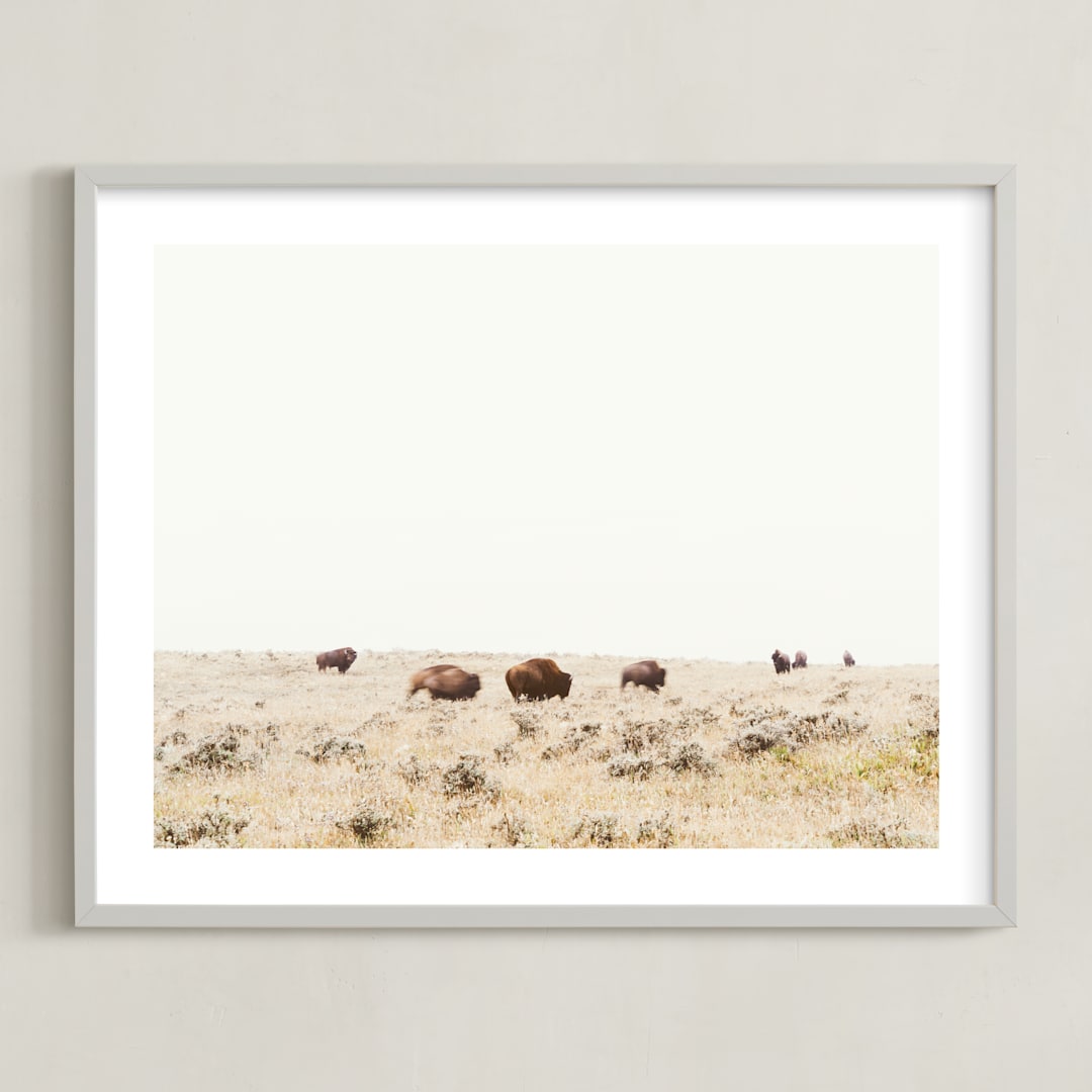 "On the Move" - Art Print in summer by Kamala Nahas - Framed