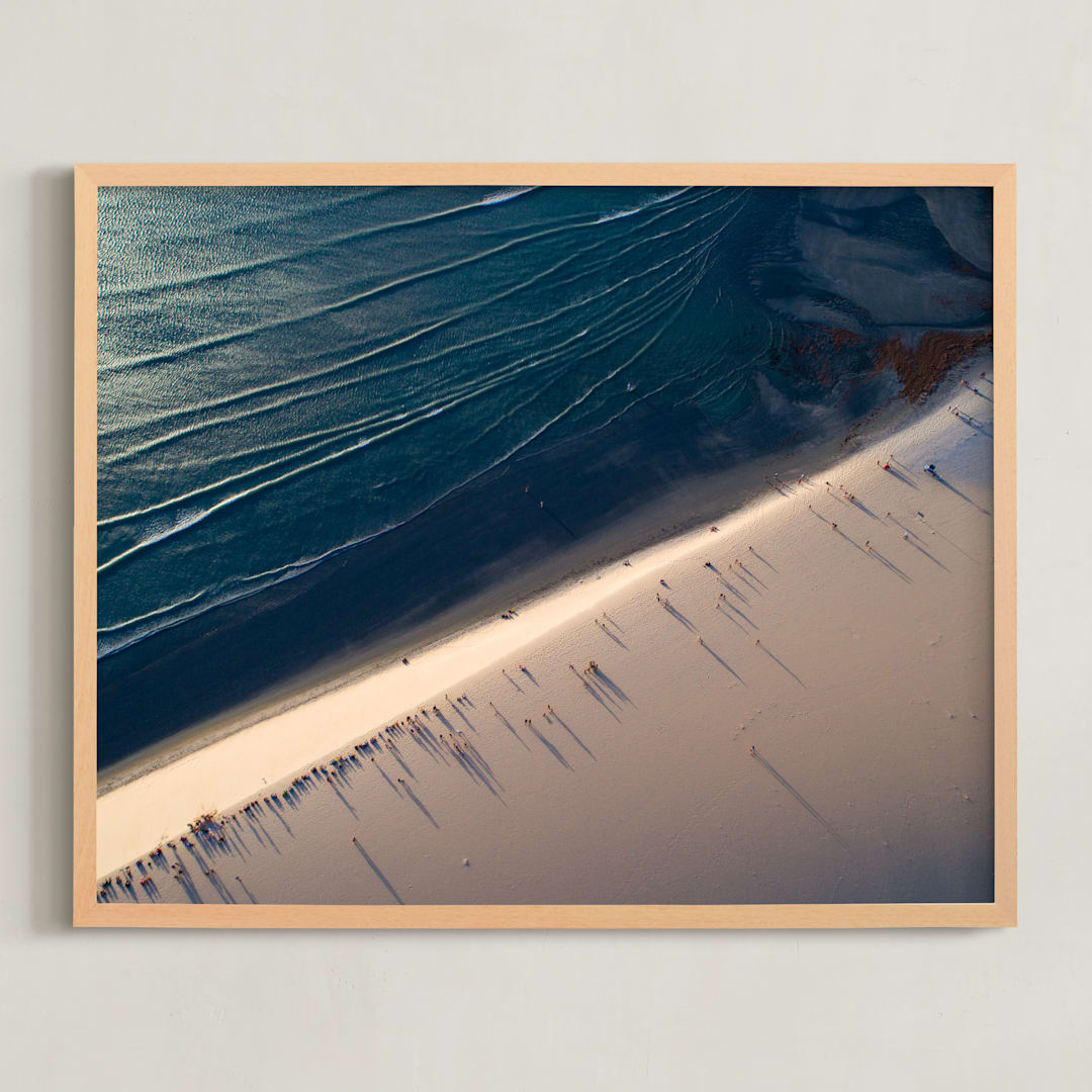 "Deep Blue Sea" - Art Print in Indigo Blue by Benno and Noosa - Framed