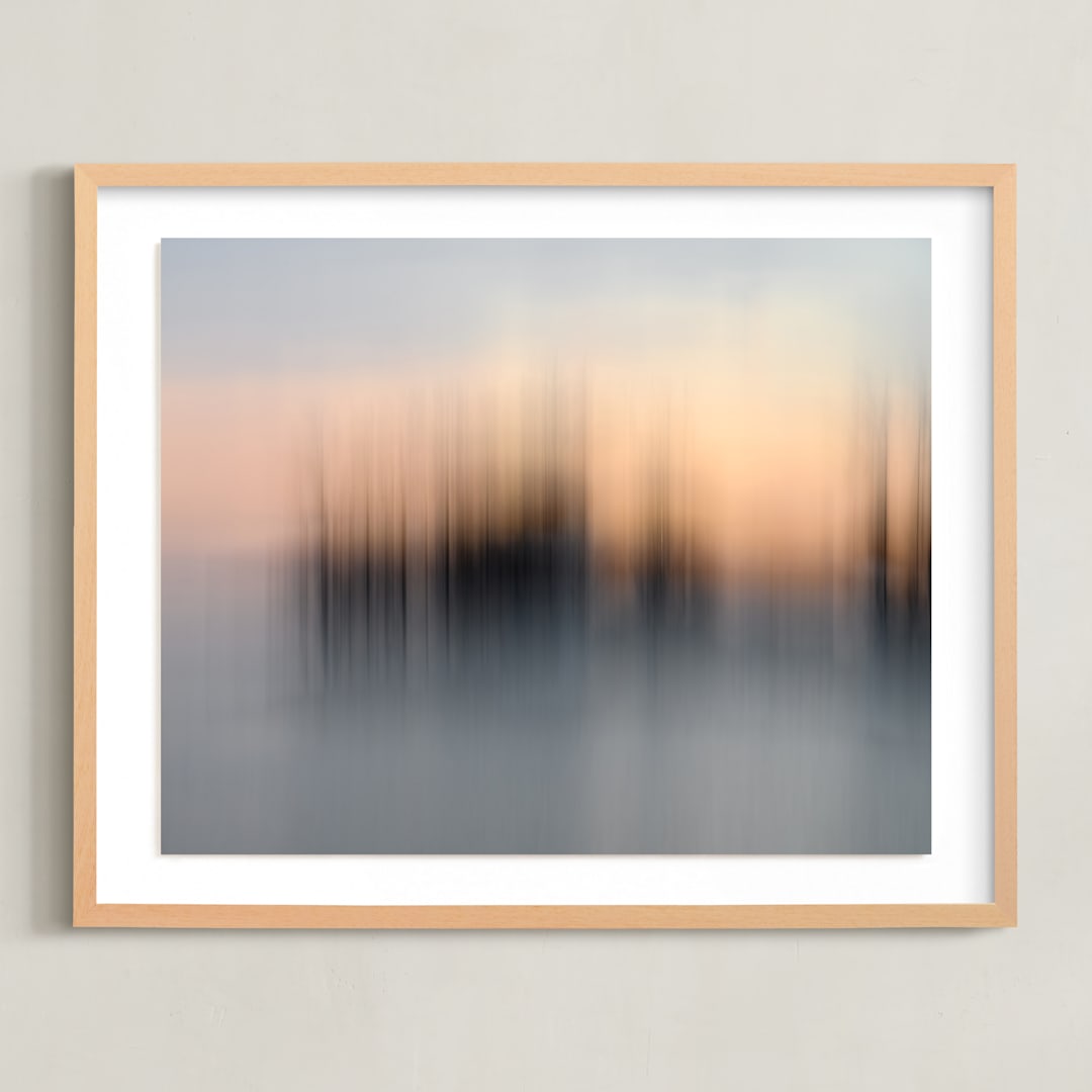 "Last Light" - Art Print in Sunset by Rachel Francis - Framed