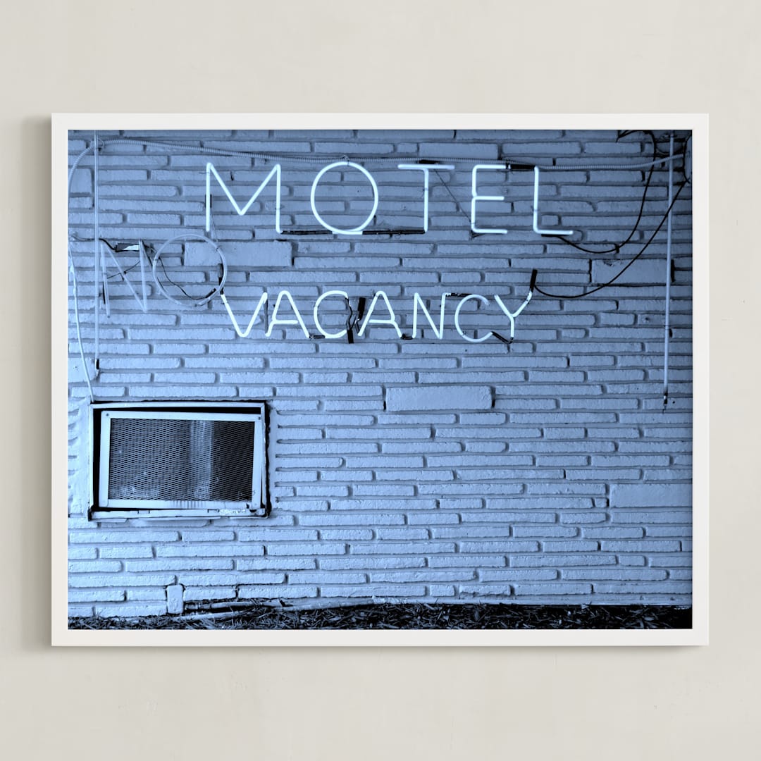 "No Vacancy" - Art Print in No Vacancy by Jonathan Brooks - Framed