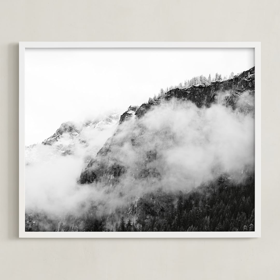 "Changes" - Art Print in black and white by Tania Medeiros - Framed