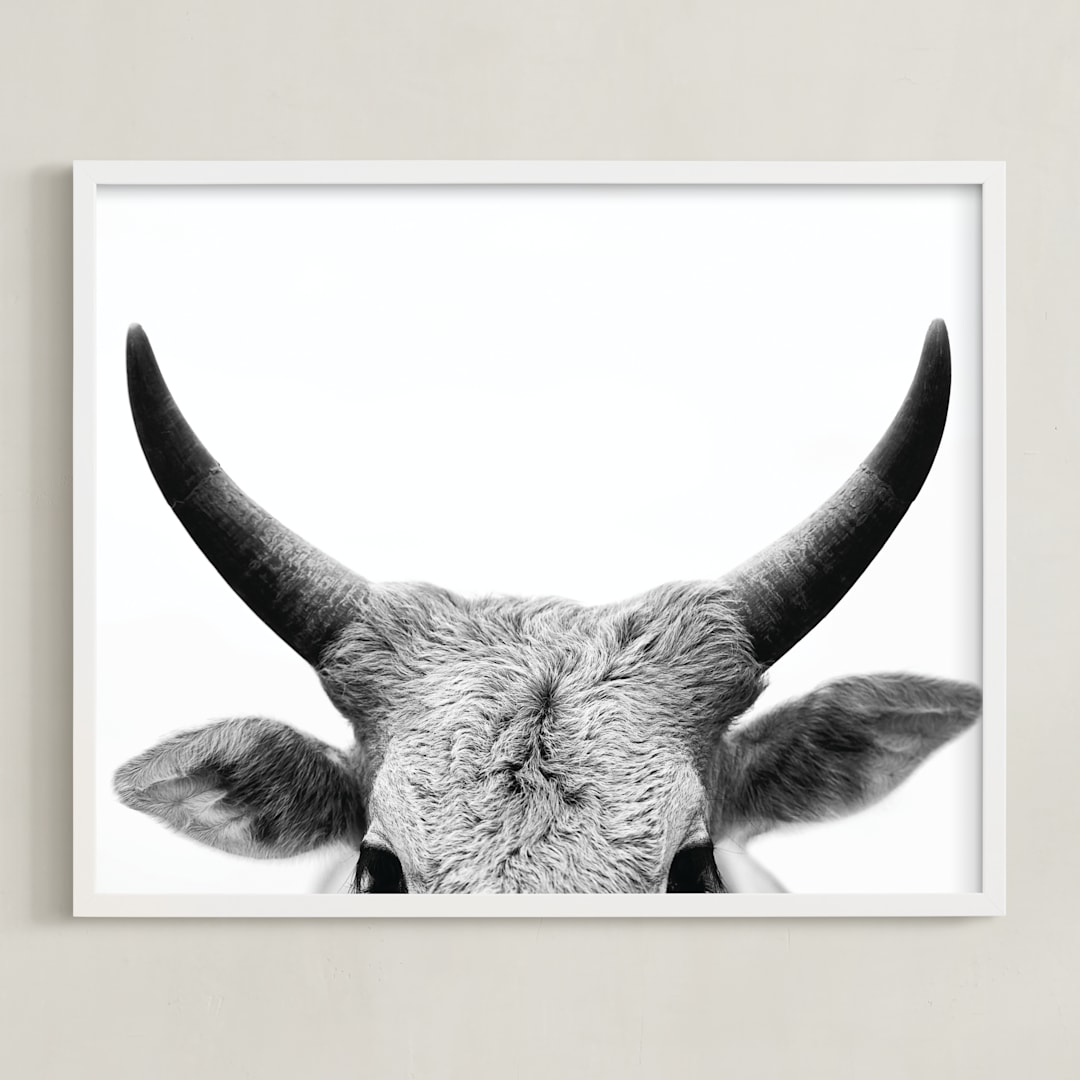 "Jane Gallagher" - Art Print in Slate by Amy Carroll - Framed