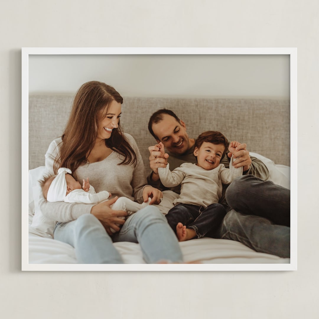 "The Big Picture: Mother's Day Framed Photo" - Framed Photo in White by Minted - Framed