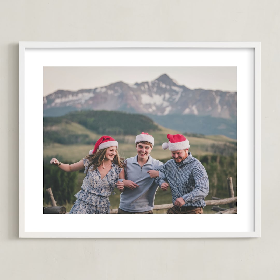 "The Big Picture: Holiday Framed Photo" - Framed Photo in White by Minted - Framed