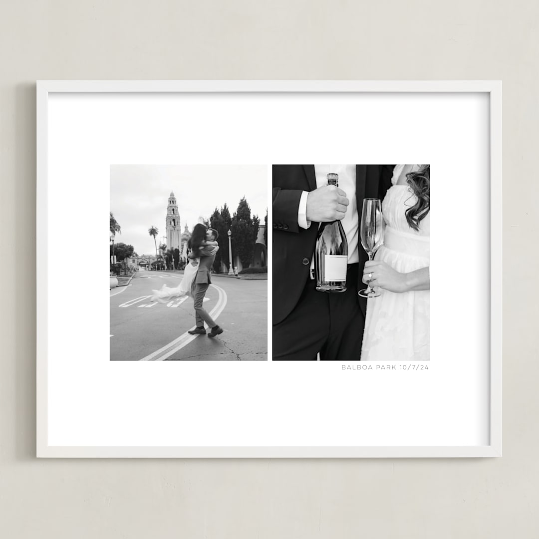 "Two Photo: Landscape Framed Photo" - Framed Photo in White by Anelle Mostert - Framed