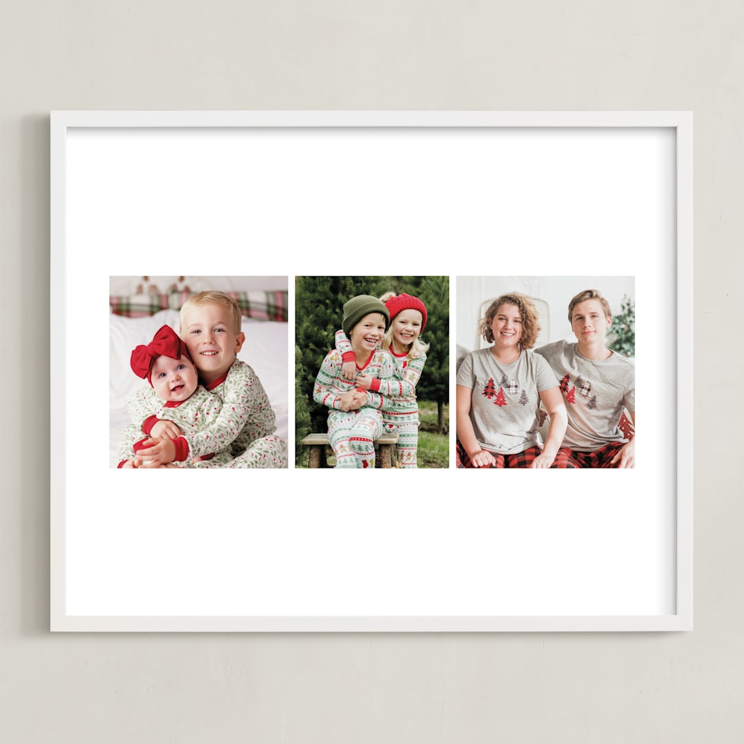 "Three Photo: Landscape Framed Photo" - Framed Photo in Cotton by jomolo - Framed