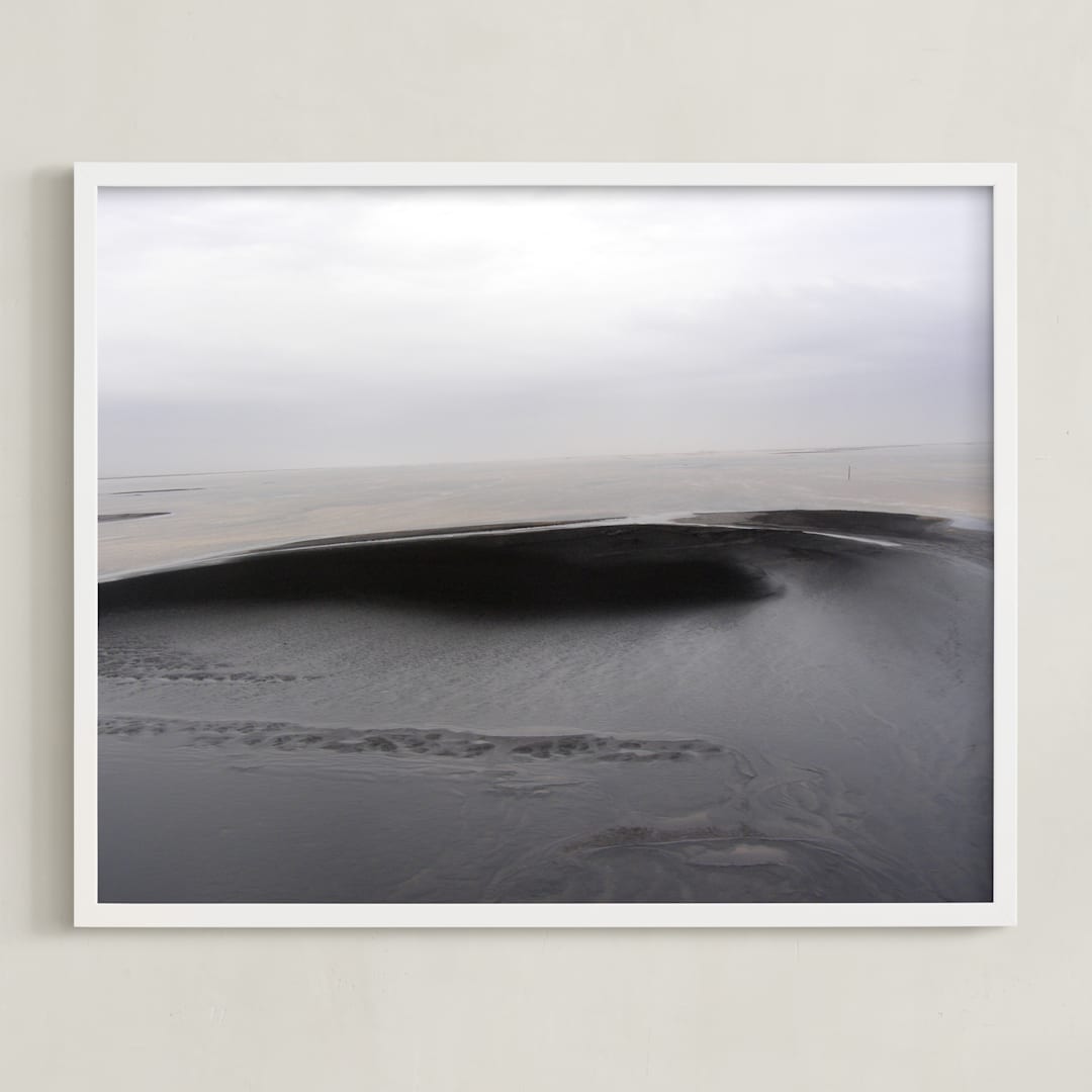 "Alda" - Art Print in Charcoal Grey by Miranda Mol - Framed