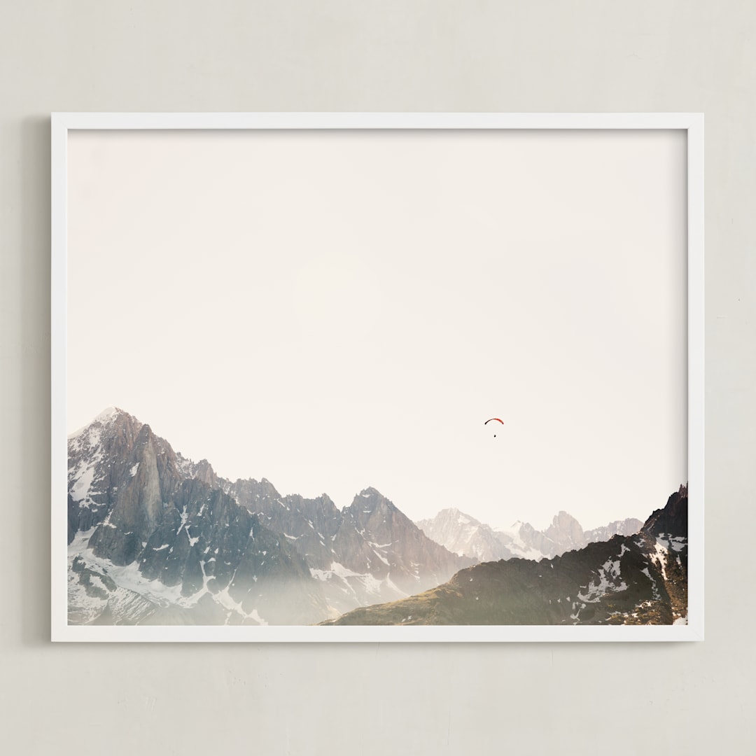 "Altitude" - Art Print in Stone by Heather Deffense - Framed