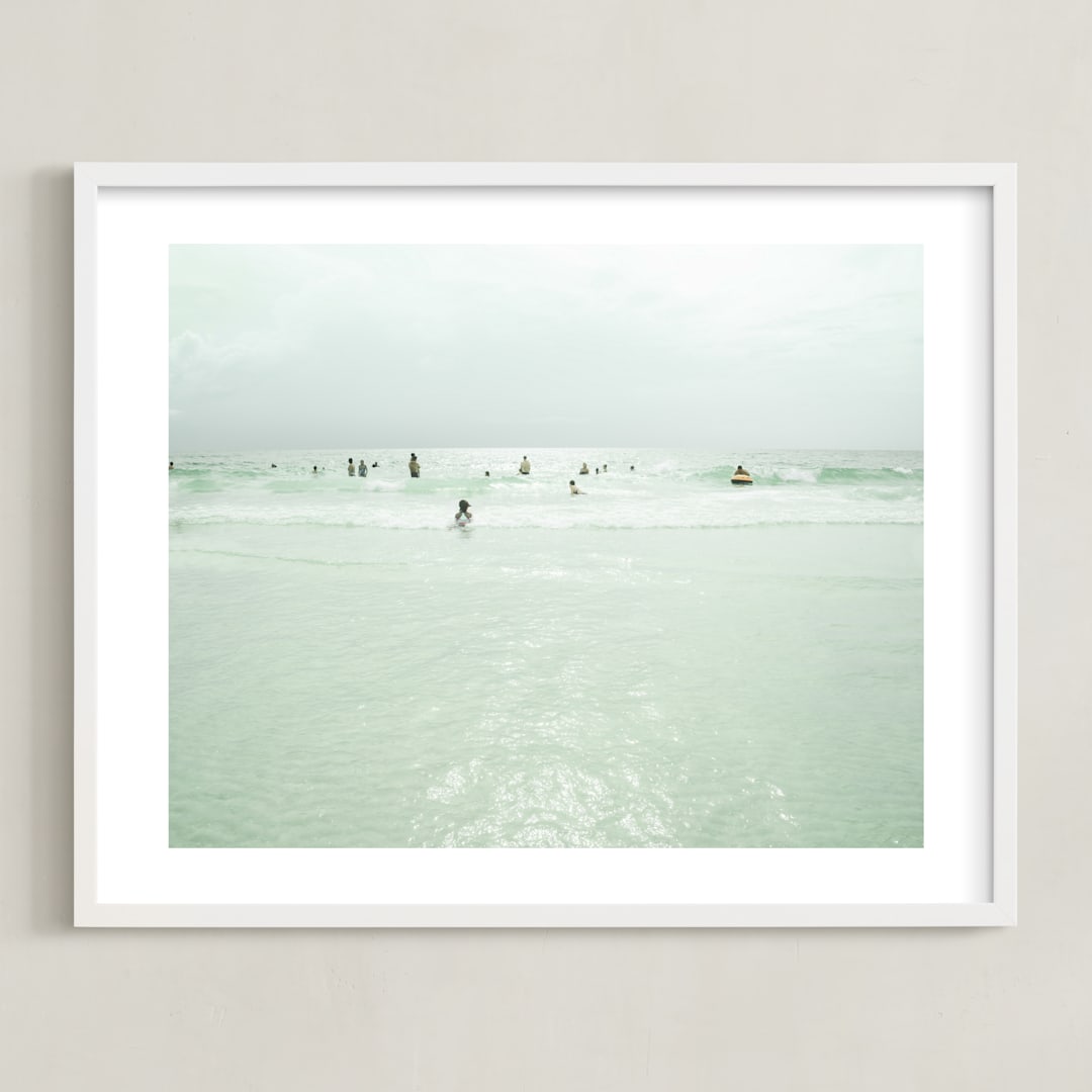 "Dream of Summer 2" - Art Print in Jolly Sea by Rega - Framed