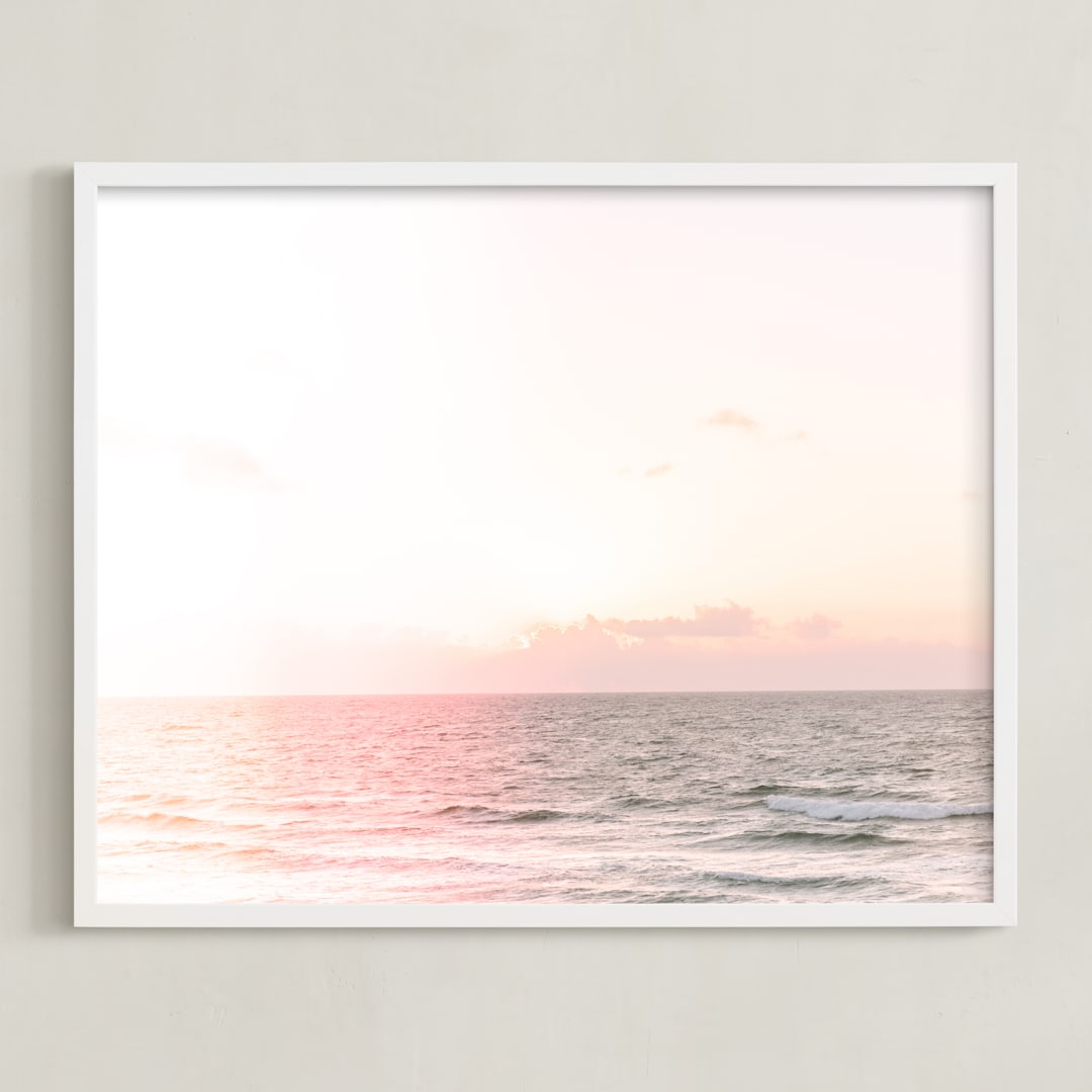 "Yucatan X" - Art Print in Salted Pink by Lindsay Ferraris Photography - Framed