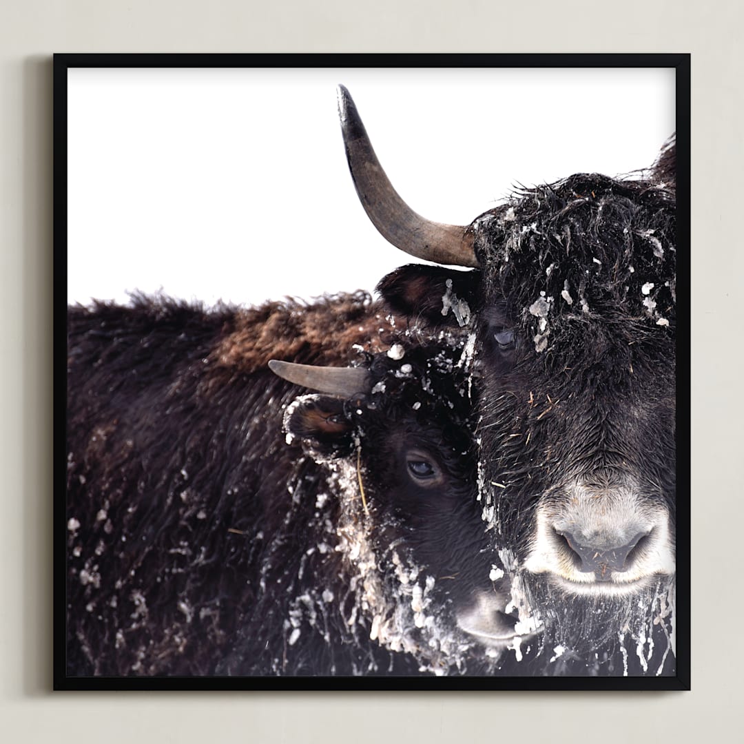 "Forever" - Art Print in Deep Browns by Leslie Le Coq - Framed
