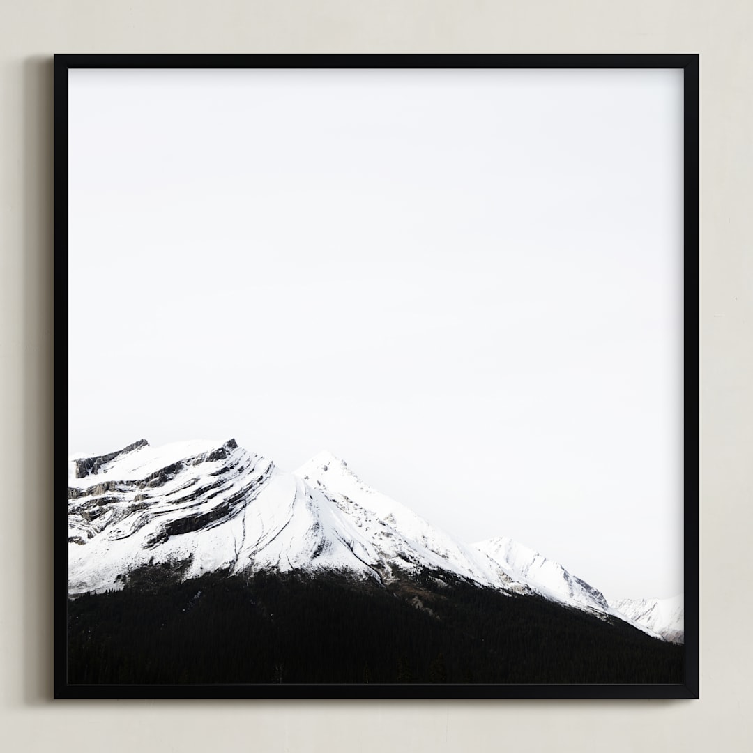 "True North" - Art Print in White by Irene Suchocki - Framed