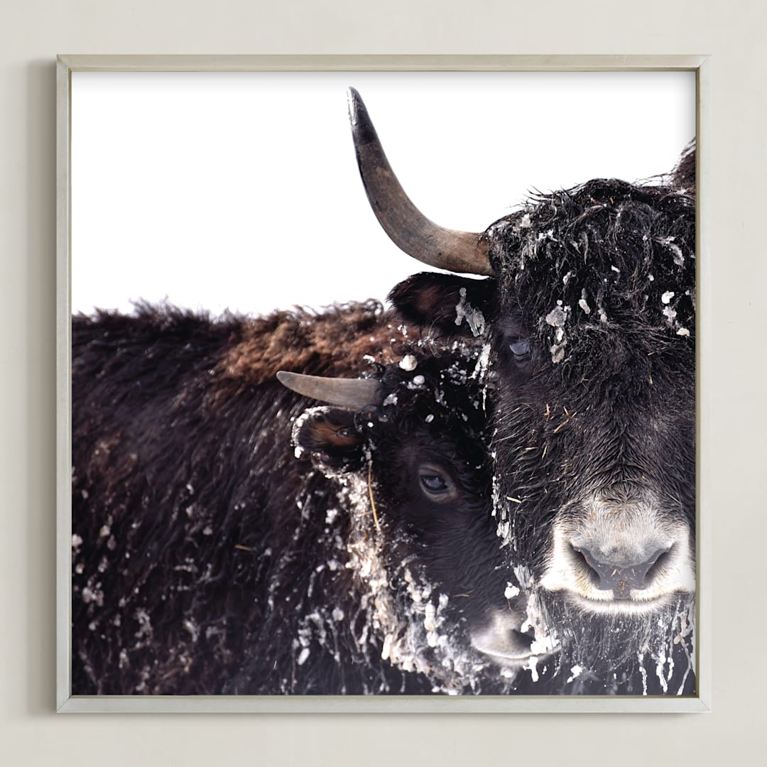 "Forever" - Art Print in Deep Browns by Leslie Le Coq - Framed
